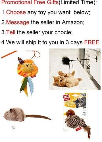 PetDroid 2019 Interactive Robotic Cat Toy,Hanging Electric Concealed Motion Cat Mouse Tail Toy,2nd Generation (Black)