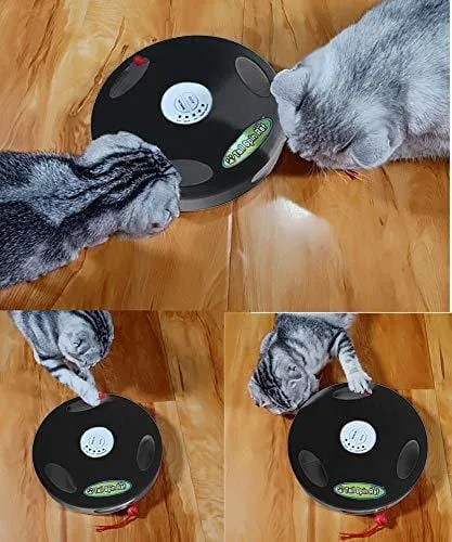PetDroid 2019 Interactive Robotic Cat Toy,Hanging Electric Concealed Motion Cat Mouse Tail Toy,2nd Generation (Black)