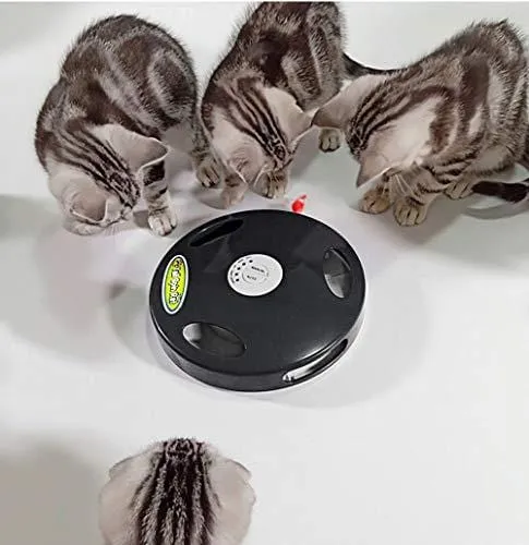 PetDroid 2019 Interactive Robotic Cat Toy,Hanging Electric Concealed Motion Cat Mouse Tail Toy,2nd Generation (Black)