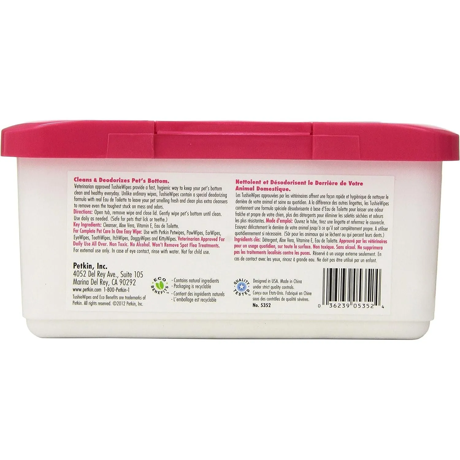 Petkin Tushie Wipes 100 count