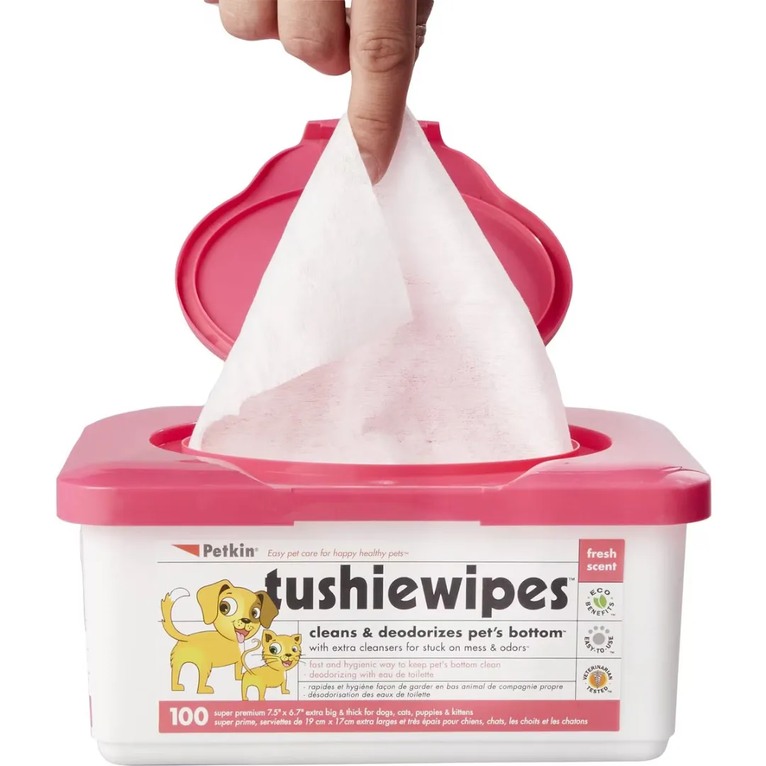 Petkin Tushie Wipes 100 count