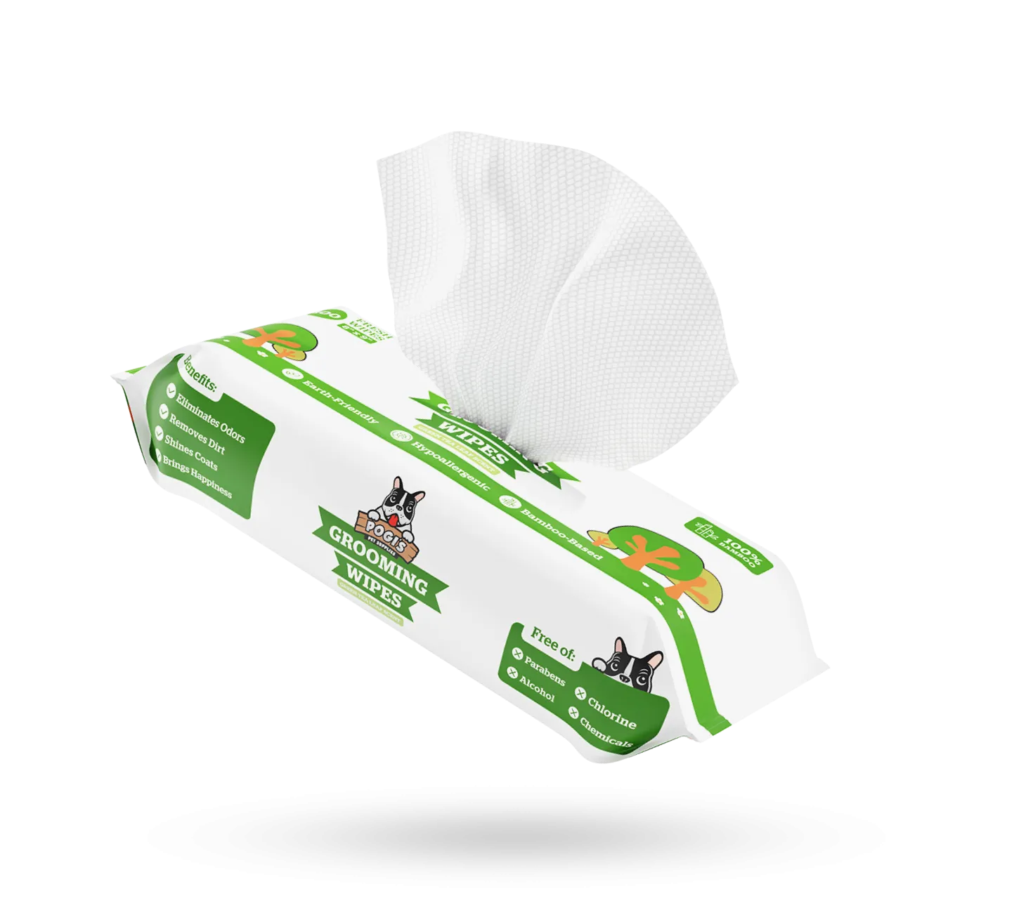 Pogi's Plant-Based Dog Grooming Wipes Pack