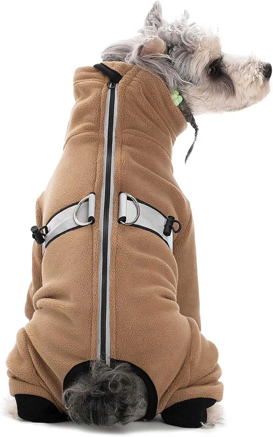 Polar Fleece Dog Coats for Small Medium Dogs, Winter Jacket Sweater Vest Bodysuit, Four-Legged Warm Clothes Pajamas