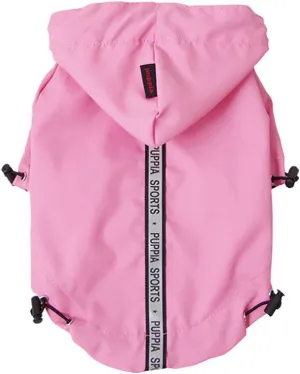 Puppia Authentic Base Jumper Raincoat, Small, Pink