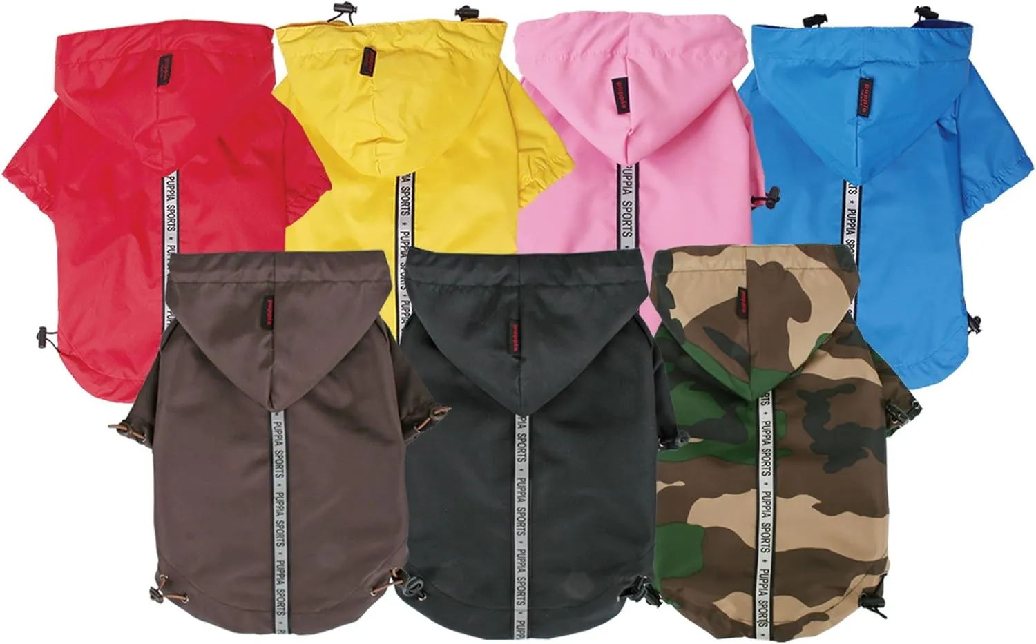 Puppia Authentic Base Jumper Raincoat, Small, Pink