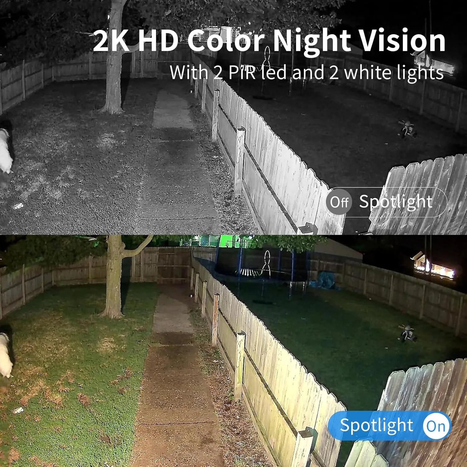 Security Cameras Wireless Outdoor, Battery Powered 2k Color Night Vision, AI Motion Detection,IP66 Weatherproof, 2-Way Talk, SD/Cloud Storage,Cameras for Home Security-2 Pack