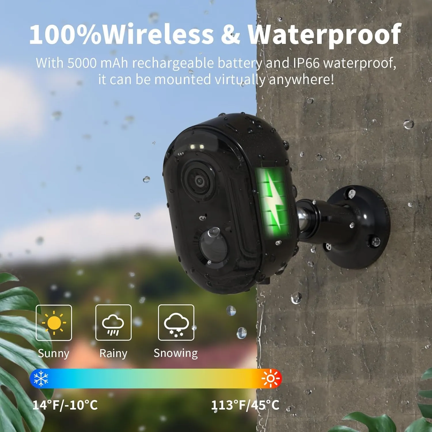 Security Cameras Wireless Outdoor, Battery Powered 2k Color Night Vision, AI Motion Detection,IP66 Weatherproof, 2-Way Talk, SD/Cloud Storage,Cameras for Home Security-2 Pack