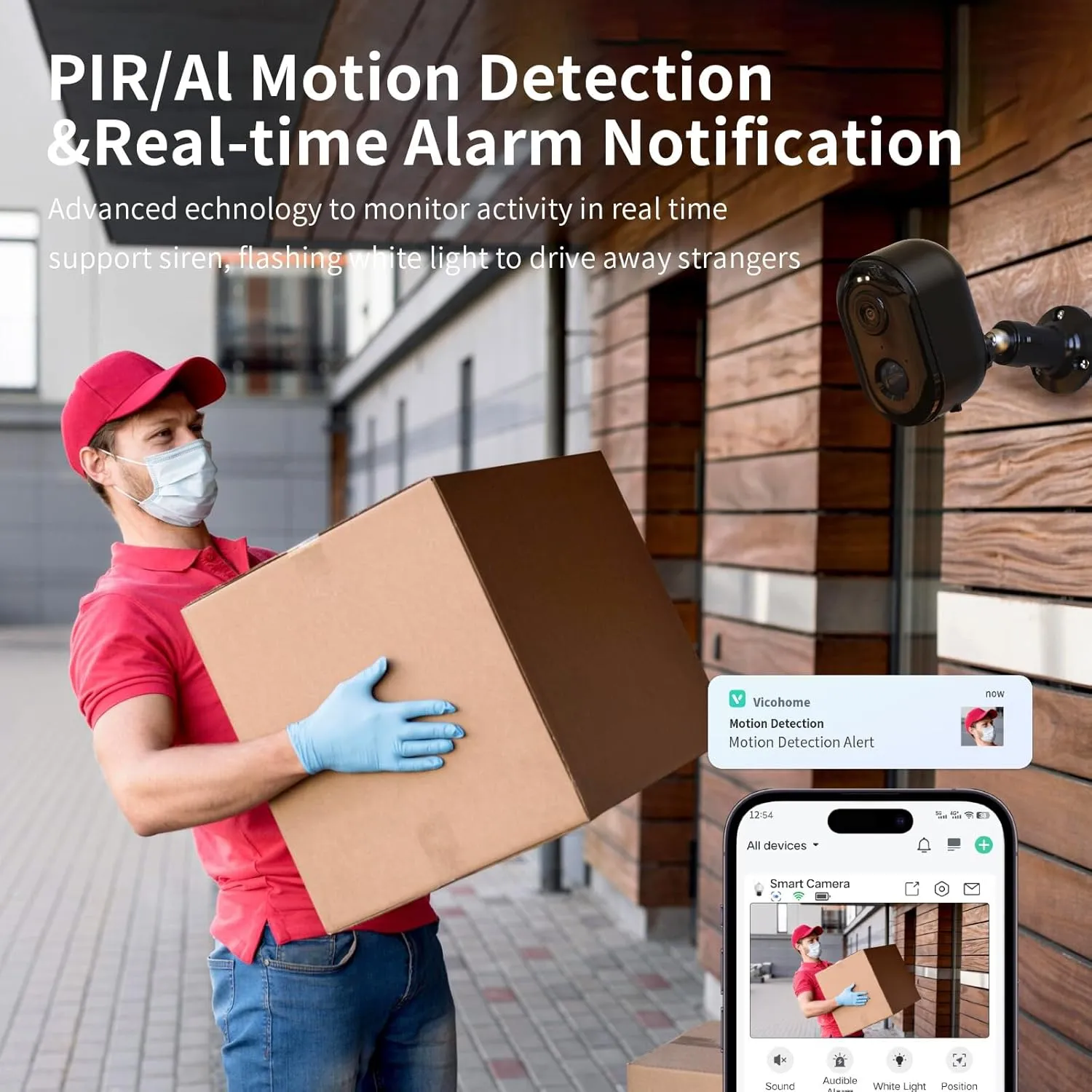Security Cameras Wireless Outdoor, Battery Powered 2k Color Night Vision, AI Motion Detection,IP66 Weatherproof, 2-Way Talk, SD/Cloud Storage,Cameras for Home Security-2 Pack