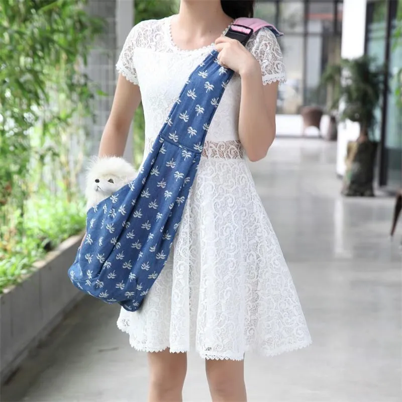 Sidiou Group Pet Bag Single Shoulder Pet Backpack Crossbody Bag Breathable Portable Bag