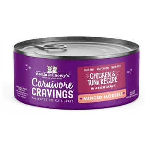 Stella & Chewy's Carnivore Cravings Wild-Caught Tuna Flavored Minced Wet Cat Food