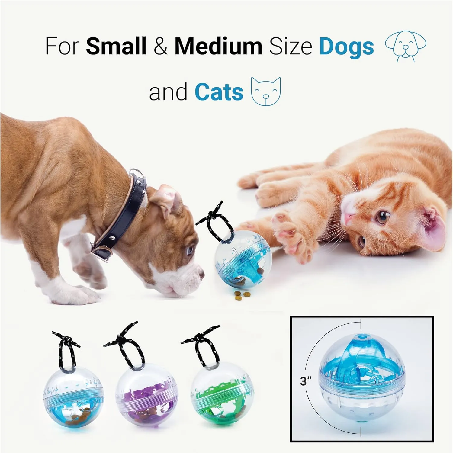 SVD.PET Dog Activity Ball: Interactive Treat Dispensing Toy, Slow Feeder, Great Gift for Dogs (Purple)