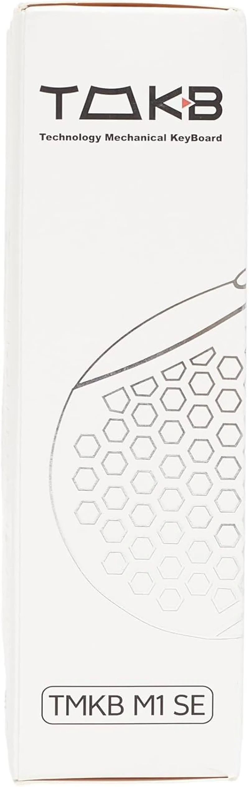 TMKB Falcon M1SE Ultralight Honeycomb Gaming Mouse, High-Precision 12800DPI Optical Sensor, 6 Programmable Buttons, Customizable RGB, Drag-Free Paracord, Ergonomic, Wired - Matte White
