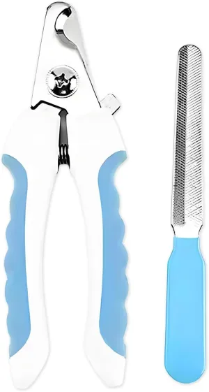 Zoocozy Dog Nail Clippers  Dog Nail File Dog Nail kit Nail Trimmer with Safety Guard,for Small Pets Puppies, Kittens, Rabbits with Nail File for Daily Grooming (Blue Colour)